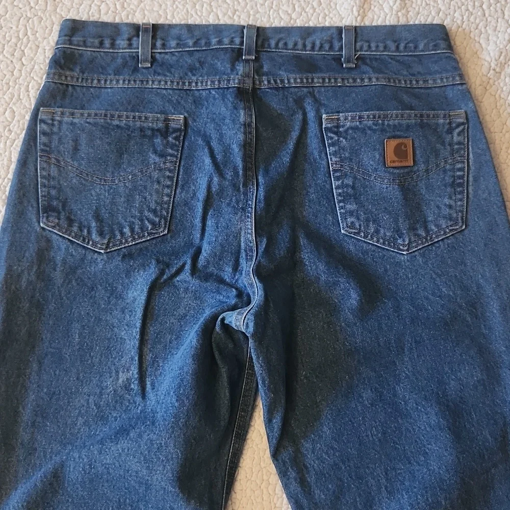 Carhartt Relaxed Fit Acid Washed Straight Leg 100% Cotton Jeans
